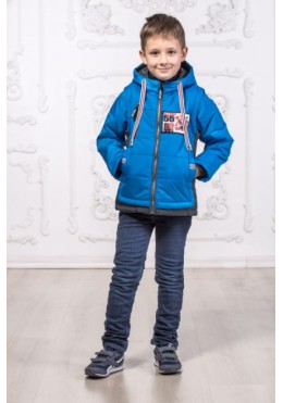 Happy Family демисезонная куртка-жилетка для мальчика Extreme синяя